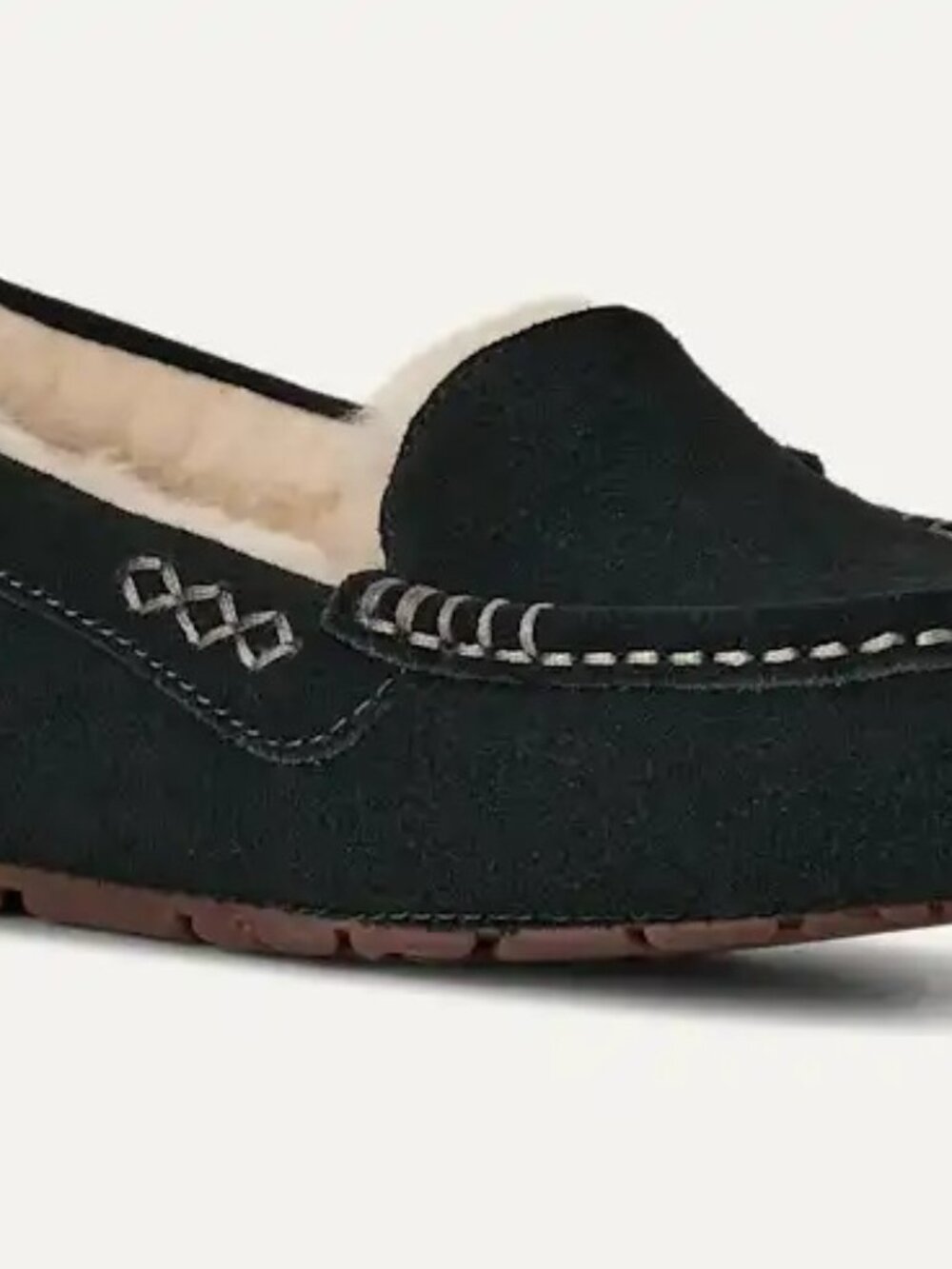 UGG Ansley moccasin slippers in black suede